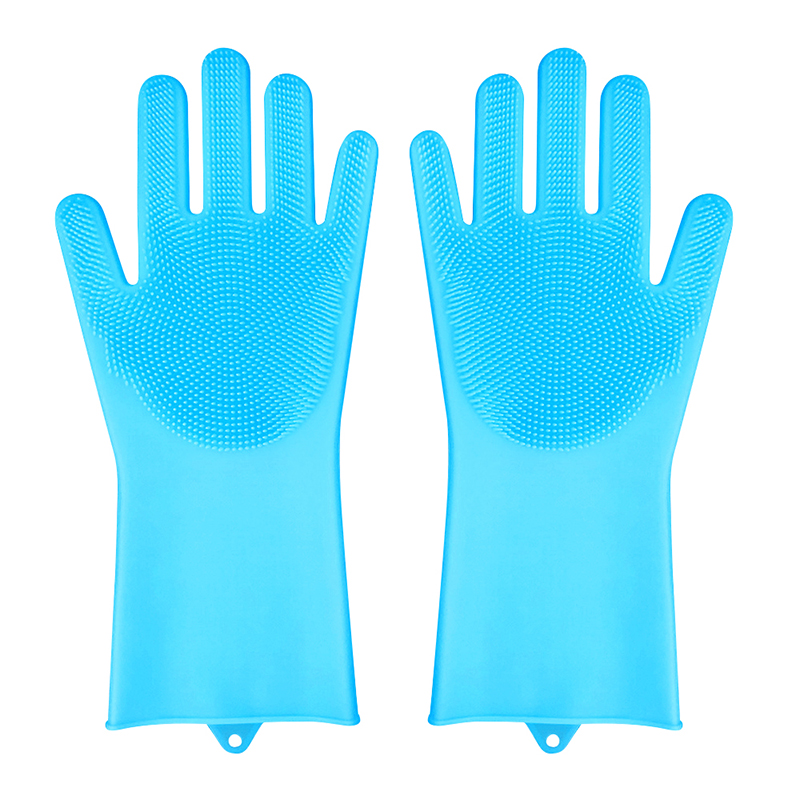 guantes de silicona 180g multifunction BPA free for vegetable and fruit dish wash washing silicone cleaning kitchen gloves