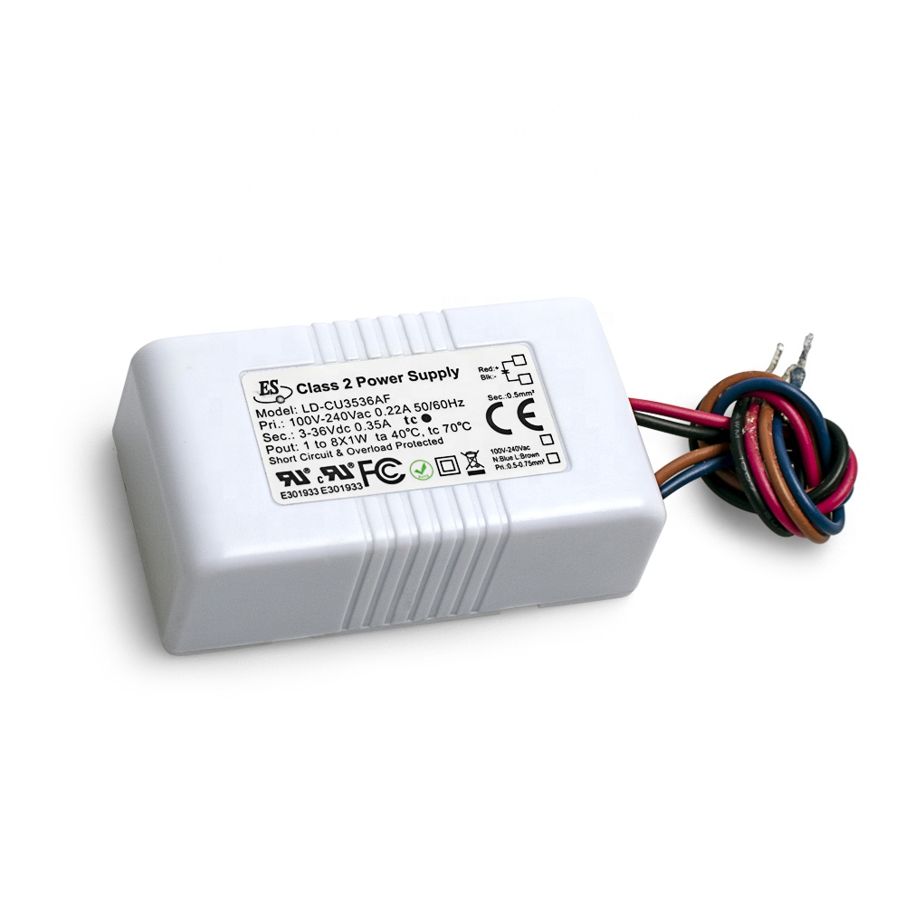 ES CE CUL UL Класс 2 источник питания входное напряжение 100-240Vac 3-12Vdc 350mA 3 Вт AC-DC светодиодный драйвер постоянного тока
