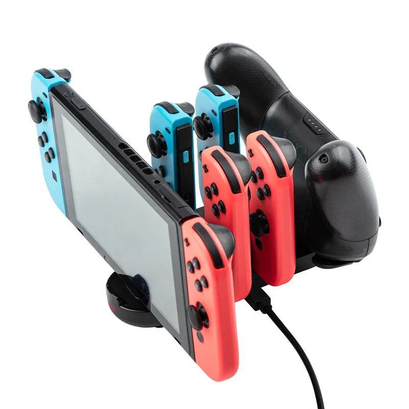 6 in 1 Controller Charger Charging Dock Station for Nintendo Switch JoyCon Video Camera Accessories