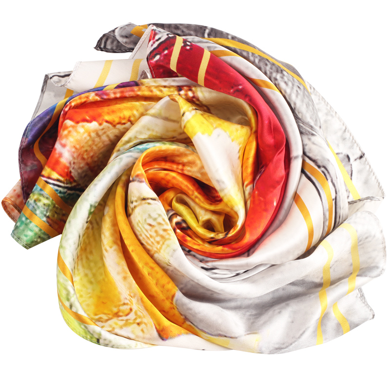 Factory Direct Sales Good Price Custom Silk Scarf OEM Service High Quality Design Digital Pure Silk Scarf For Wholesale