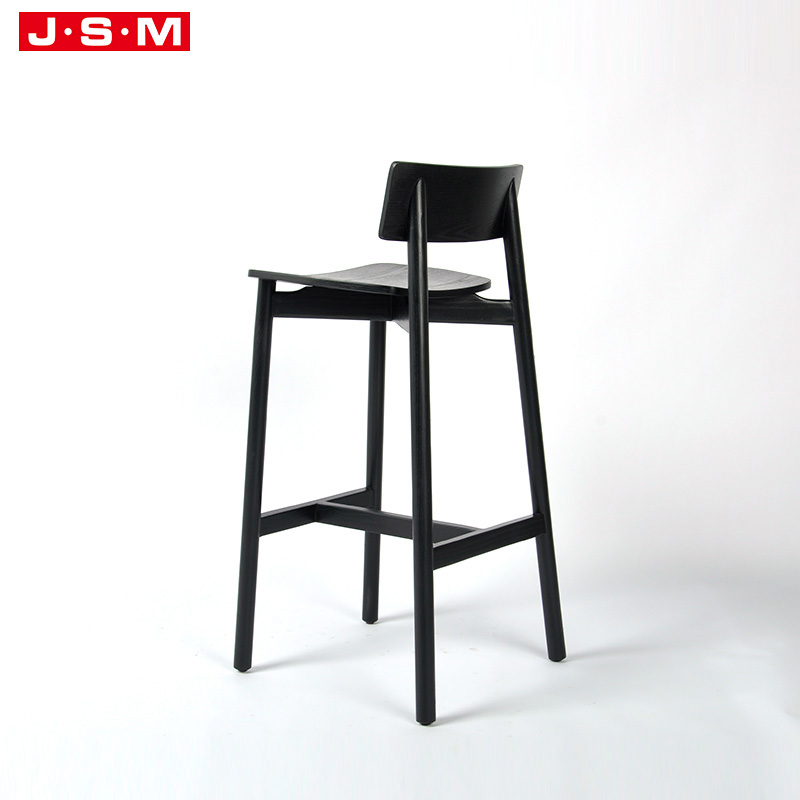 Luxury Wood Golden Tall High Home Bar Chair Bentwood Stackable Stool Bar Chair