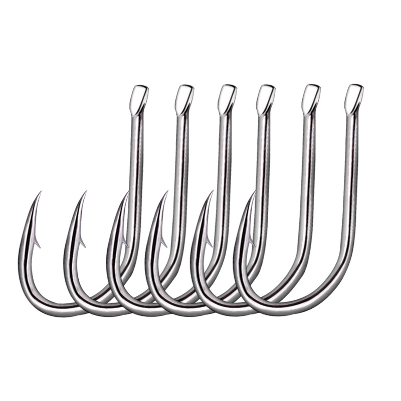 10pcs lure single hook carbon steel fish hook