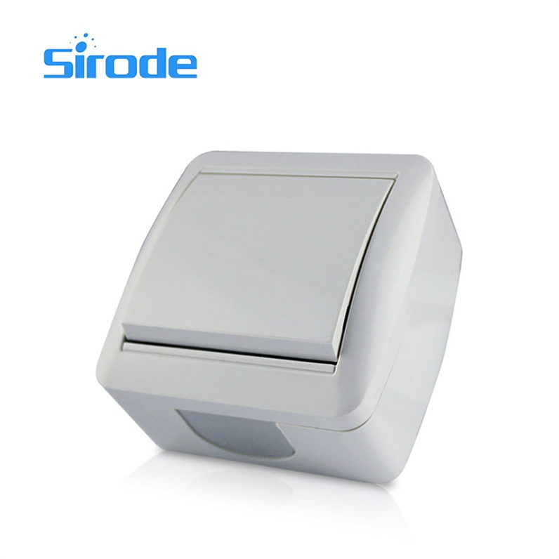 Siroprise de европейского стандарта 8001 1 gang 1 way switch, электрический переключатель с поверхностным креплением wenzhou guipai