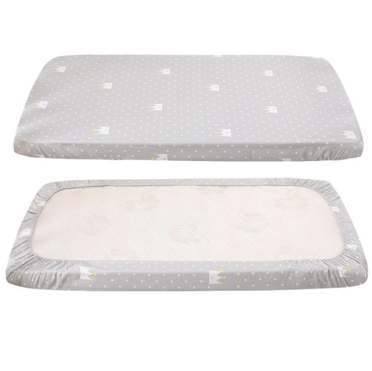 Soft breathable organic bamboo baby crib sheets set 100% cotton baby fitted