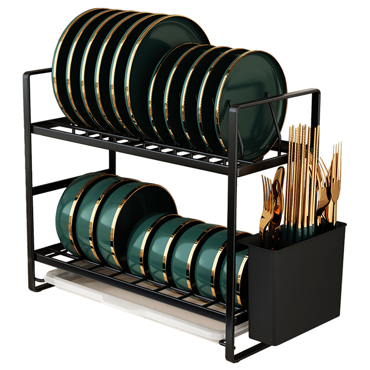 kitchenware holder kits roll up dish drying rack over sink dish rack 2 tier
