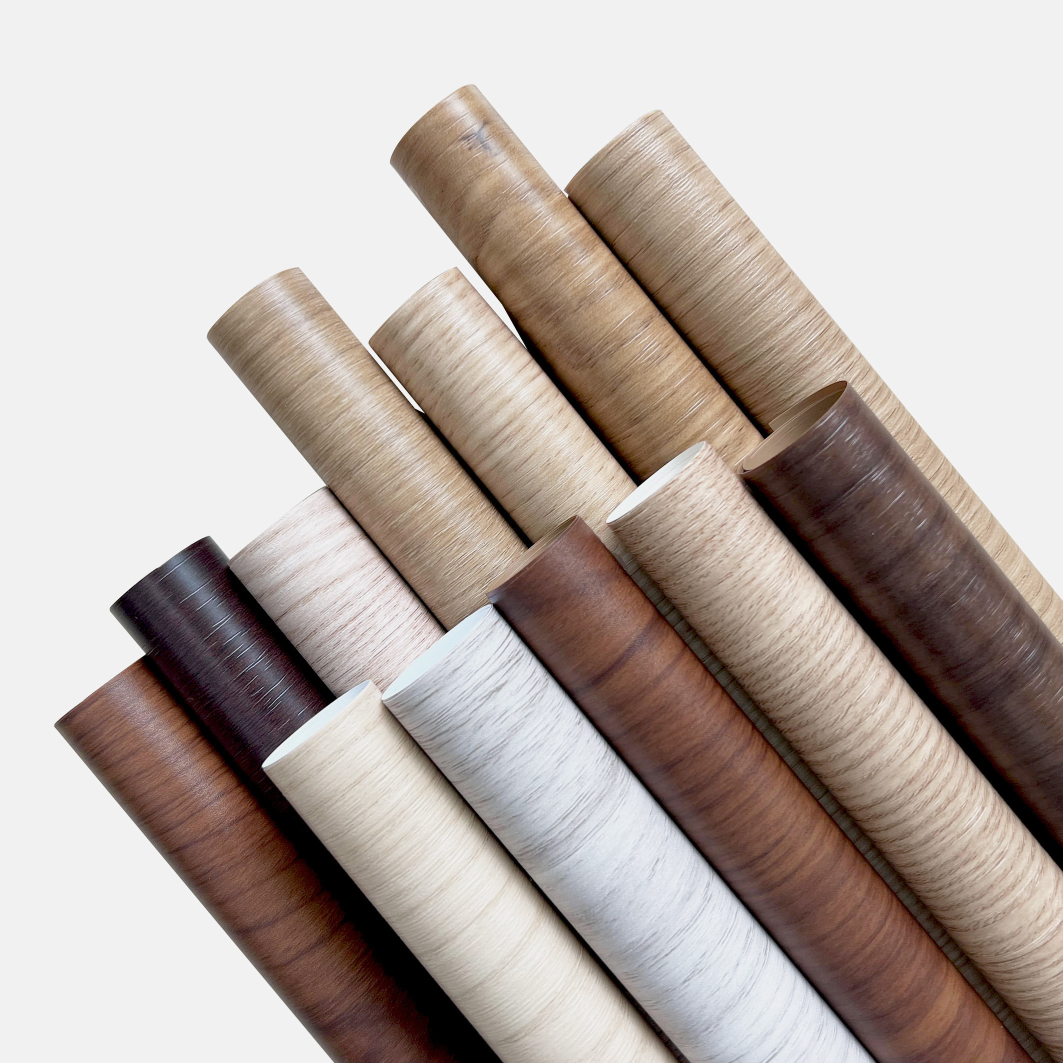 New design UV Coating Anti Scratch Wood grain PVC decorative film for vacuum press lamination wrapping machine UV pvc film rolls