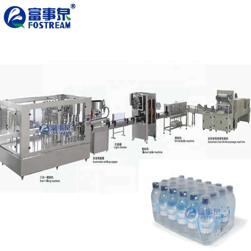 Fully Automatic Filling Plastic Bottle Pure Drinking Mineral Water Processing Machine