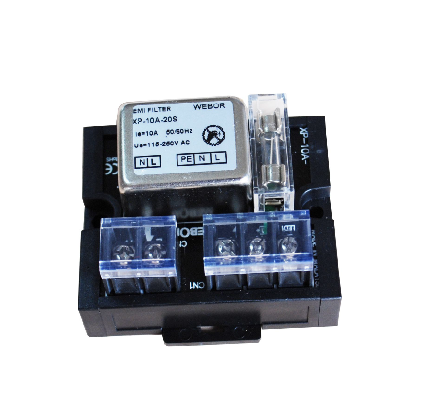 Универсальная Клеммная колодка WEBOR 250VAC XP 10A 20A Pcb, однофазный шумоподавляющий фильтр EMI