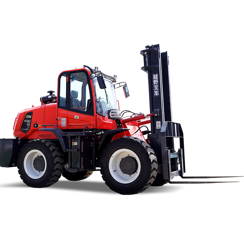 China 4x4 drive forklift off road four wheel drive all terrain forklift 6 M handling equipment Applicable warehouse handling