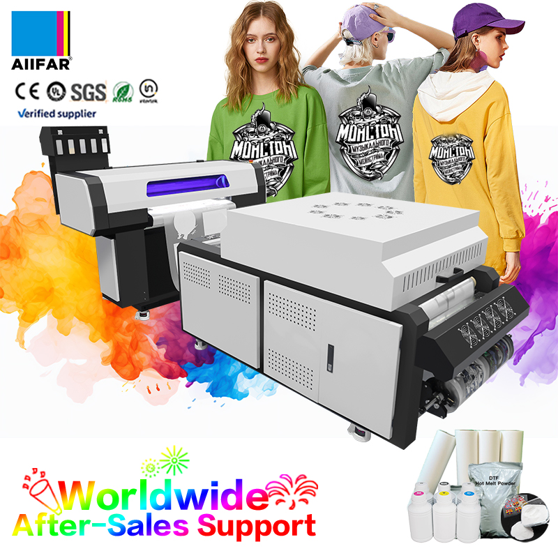 Fully Automatic 60cm DTF Digital DTG Printer With Hidden Air Purifier Low-Energy Consumption Oven Large Format-1 Year Warranty