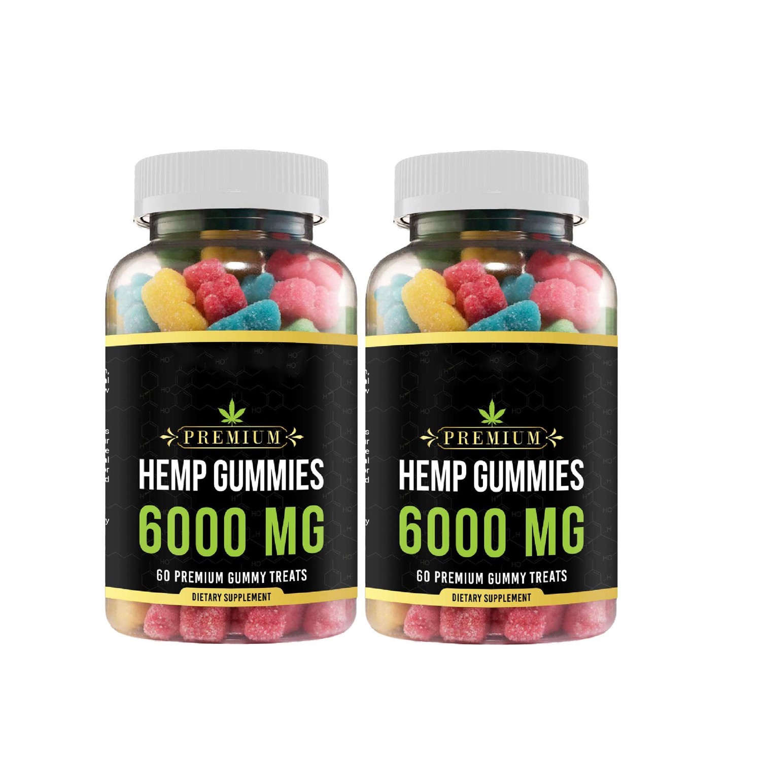 Принимаем частный логотип 100% Премиум конопли Gummies экстракт конопли 6000 мг поддержка потери веса Повышение метаболизма