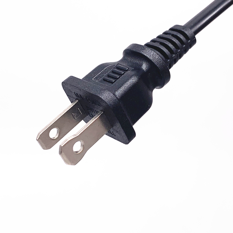 Хэн-хорошо Американский 2 Pin UL 10A 250V 2 зубцами кабель питания штепсельная вилка американского стандарта шнур питания
