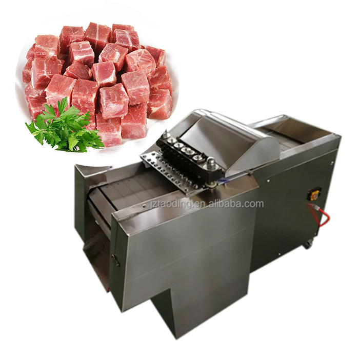Spain Automatic Meat Cub Cutter/frozen Meat Dice Cutting Machine/chicken Dicer Cube Making Machine ( whatsapp:008618239180242)