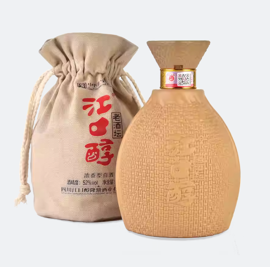 Wholesale Chinese White Liquor 52%VOL 500ml Heavy Fragrance Chinese Baijiu Laotan Series