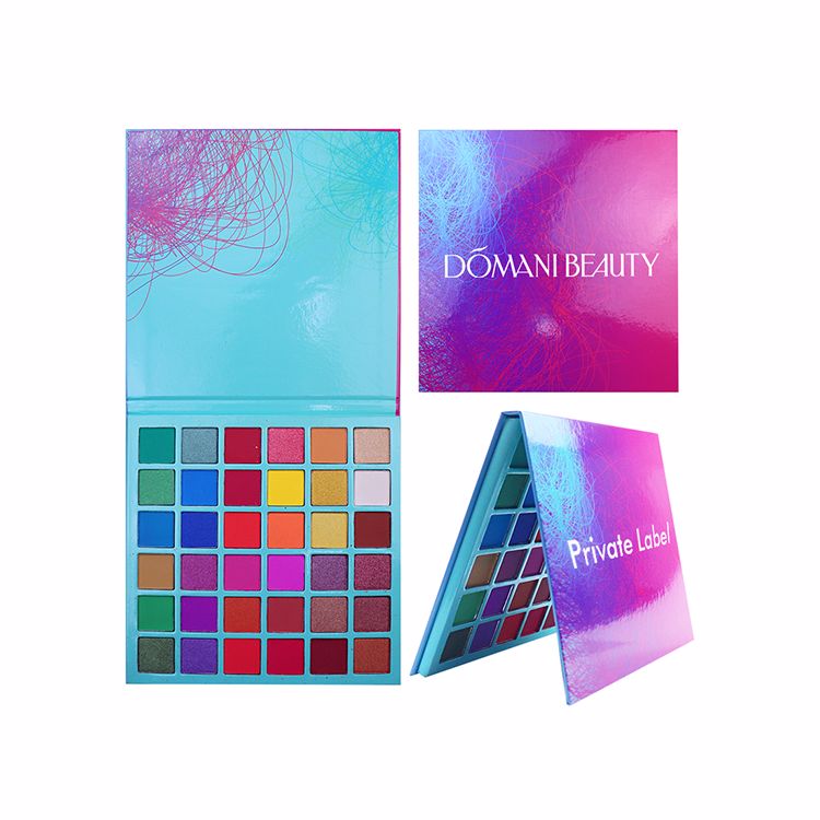 New Design Logo Makeup Combo Palettes Eye Red Series Low Moq Ray 36 Color Private Label Matte Eyeshadow Palette Shimmer