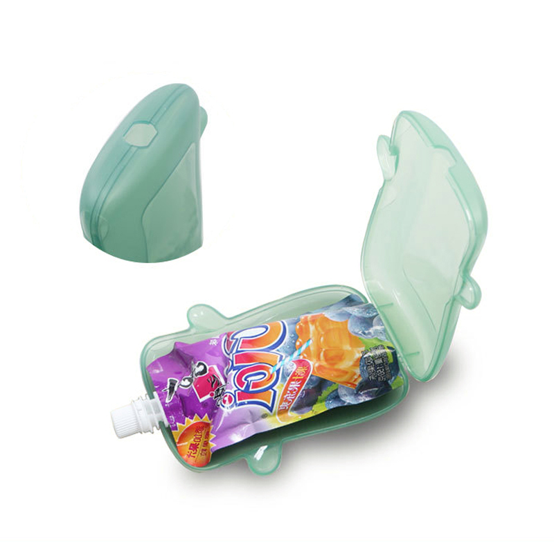 Squeeze Proof Flipping Holder for Food Pouch Juice Box Baby Food Pouch Holder Prevent Messes Squeeze Proof Holder