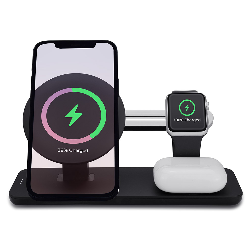 Новое поступление, защита от зарядки для Iphone, быстрая Портативная Беспроводная подставка для зарядного устройства 3 в 1