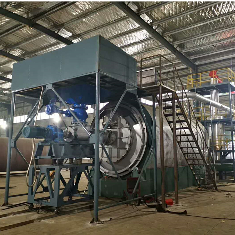 Anti-high temperature feeding with special structure design pyrolysis plant for plastic
