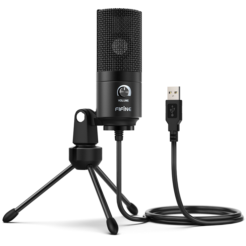 Fifine K669B металлический USB микрофон, usb podcast игровой микрофон, студийная запись конденсаторный микрофон для потоковой передачи