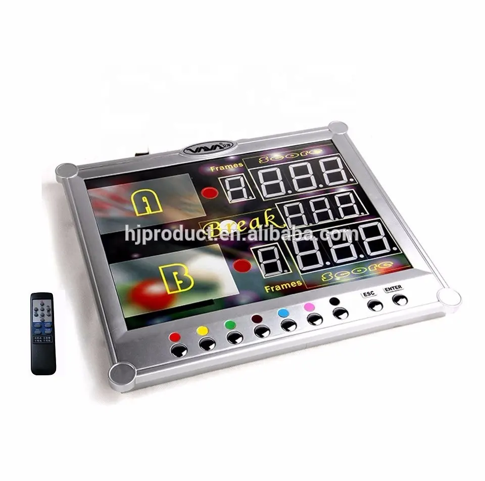 portable electronic billiard scoreboard, pool table scoreboard, snooker scoreboard