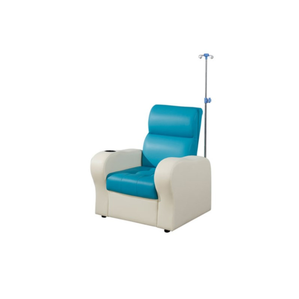 Patient Clinic Hospital Height Adjustable Footrest Blood Infusion Transfusion Medical Recliner Chair