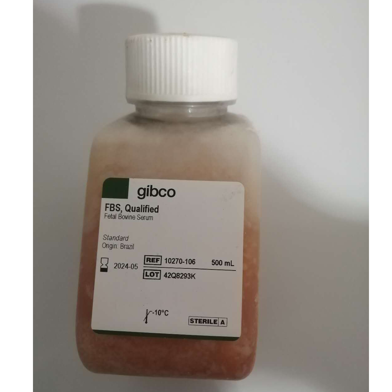 Фетальная бычья сыворотка GIBCO (10270-106) Oirgn из Бразилии