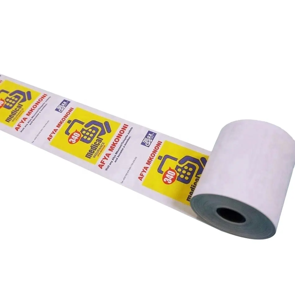 Custom Logo Printing Cashier Receipt Rolls Thermal Paper 80x80 57x40