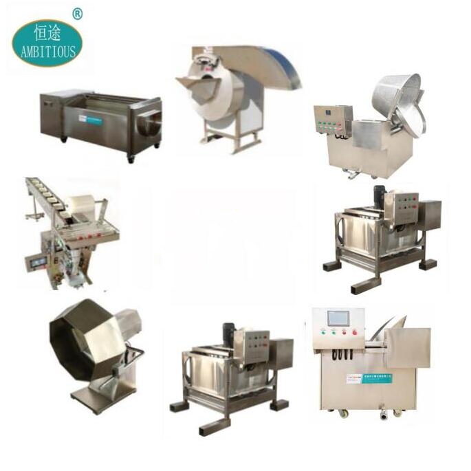 100~150kg/hr Semi Automatic Batch type Small Potato Crisp and Potato Chips Making Machine Price for Sales
