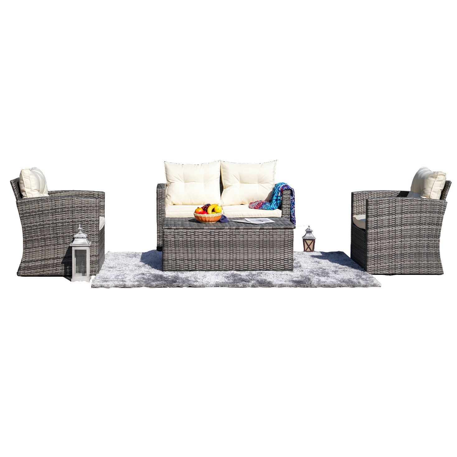Fashion Design Oem Leisure Sofa Set Luxury Rattan Furniture