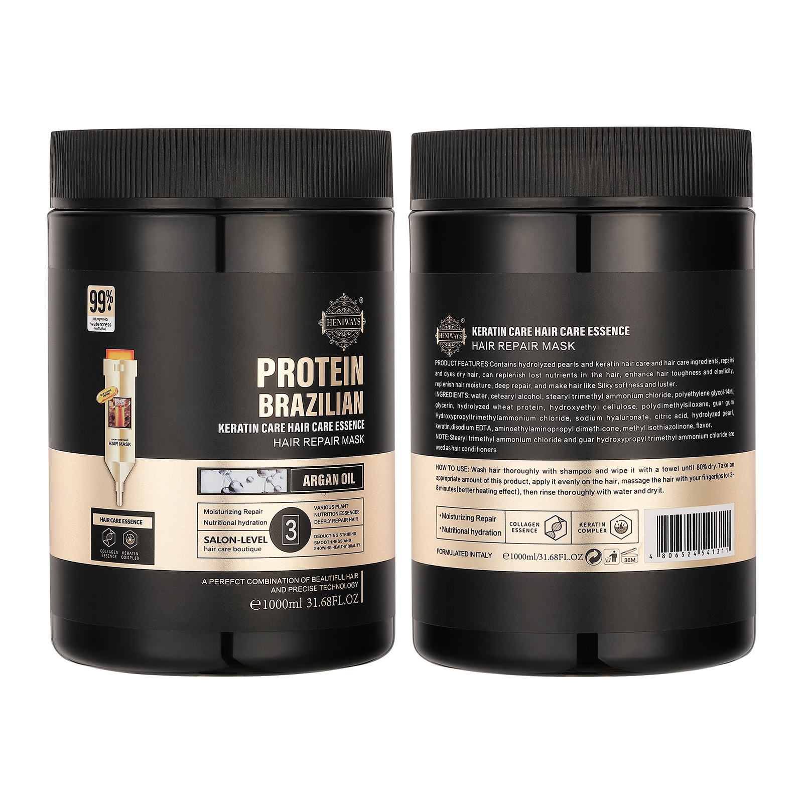 New Keratin Smooth Repair Innovative Formulation Professional Conditioning and Nourishing Hair Care