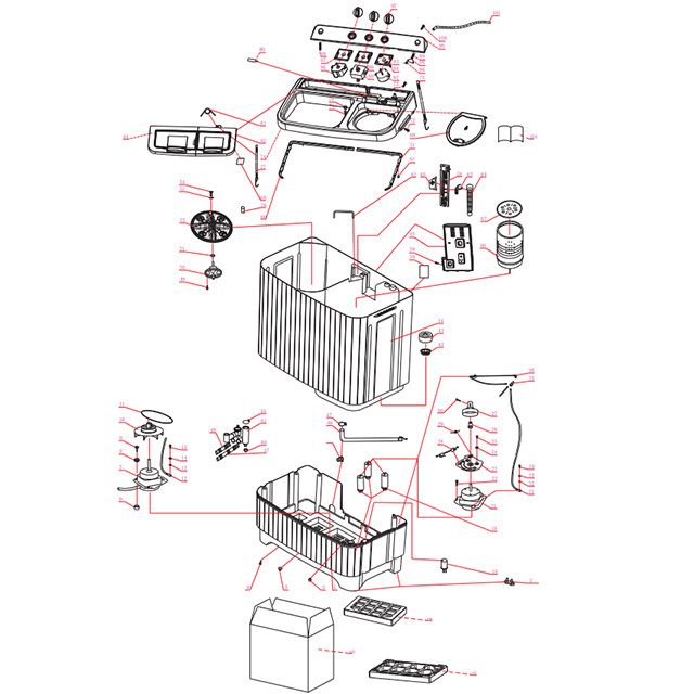 MEIZHI SKD/CKD parts Washing machine spare parts