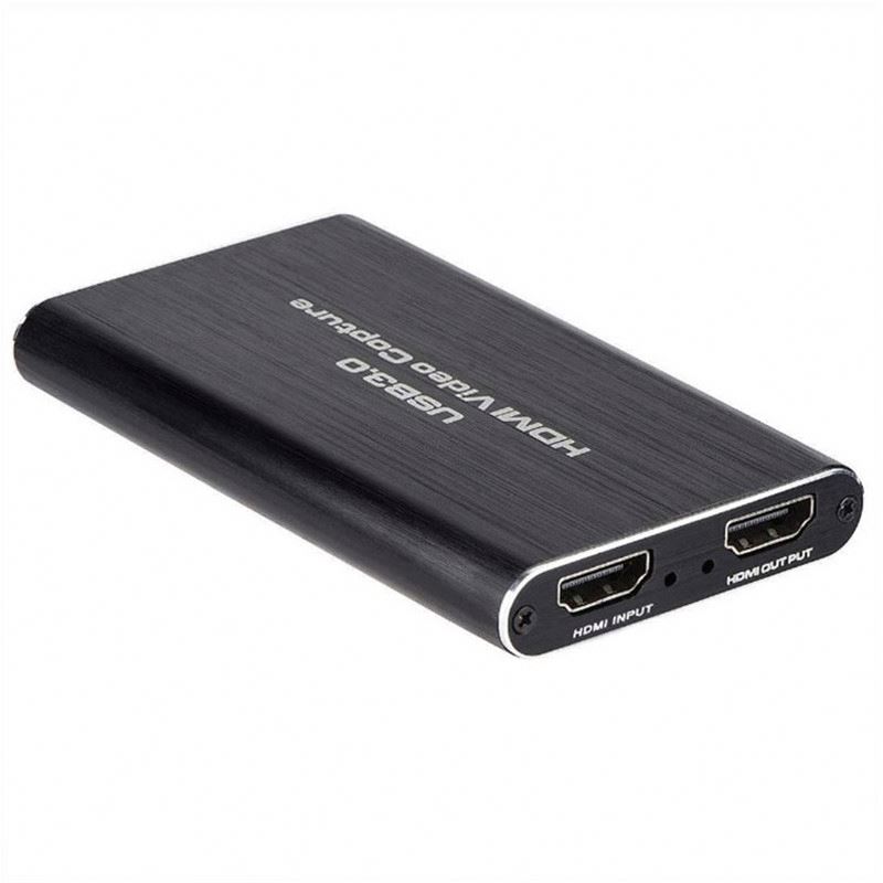 USB3.0 Video Capture Card 1080P 60FPS 4K Screen Record Game Capture Device with audio microphone port female-female HDTV