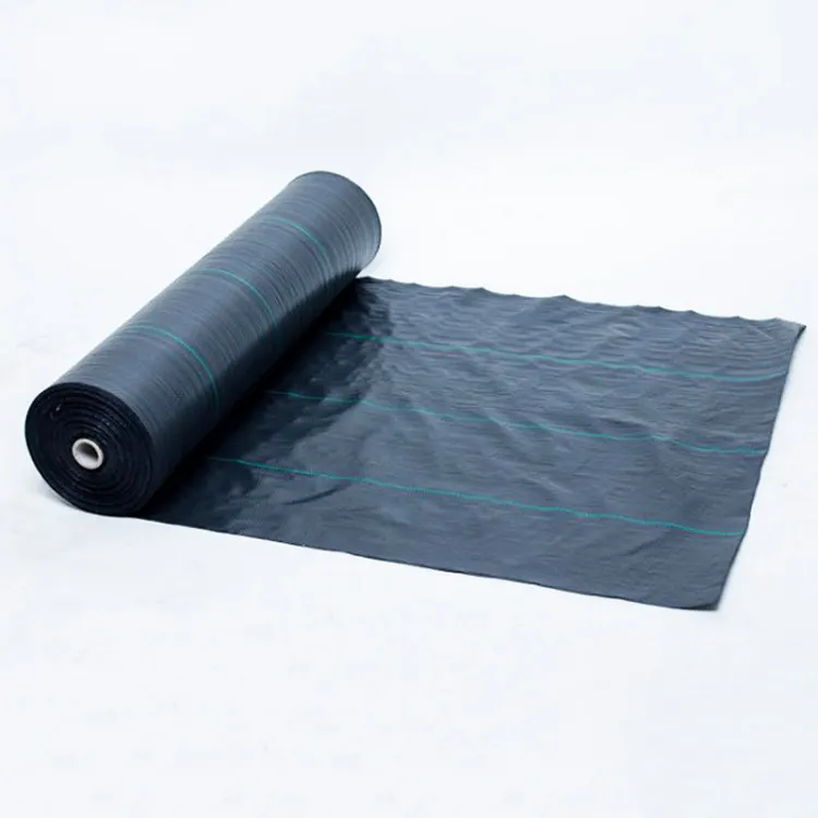 Black Ground Cover Mat PP Polypropylene Weed Control Fabric Landscape Cloth Garden Barrier Fabric