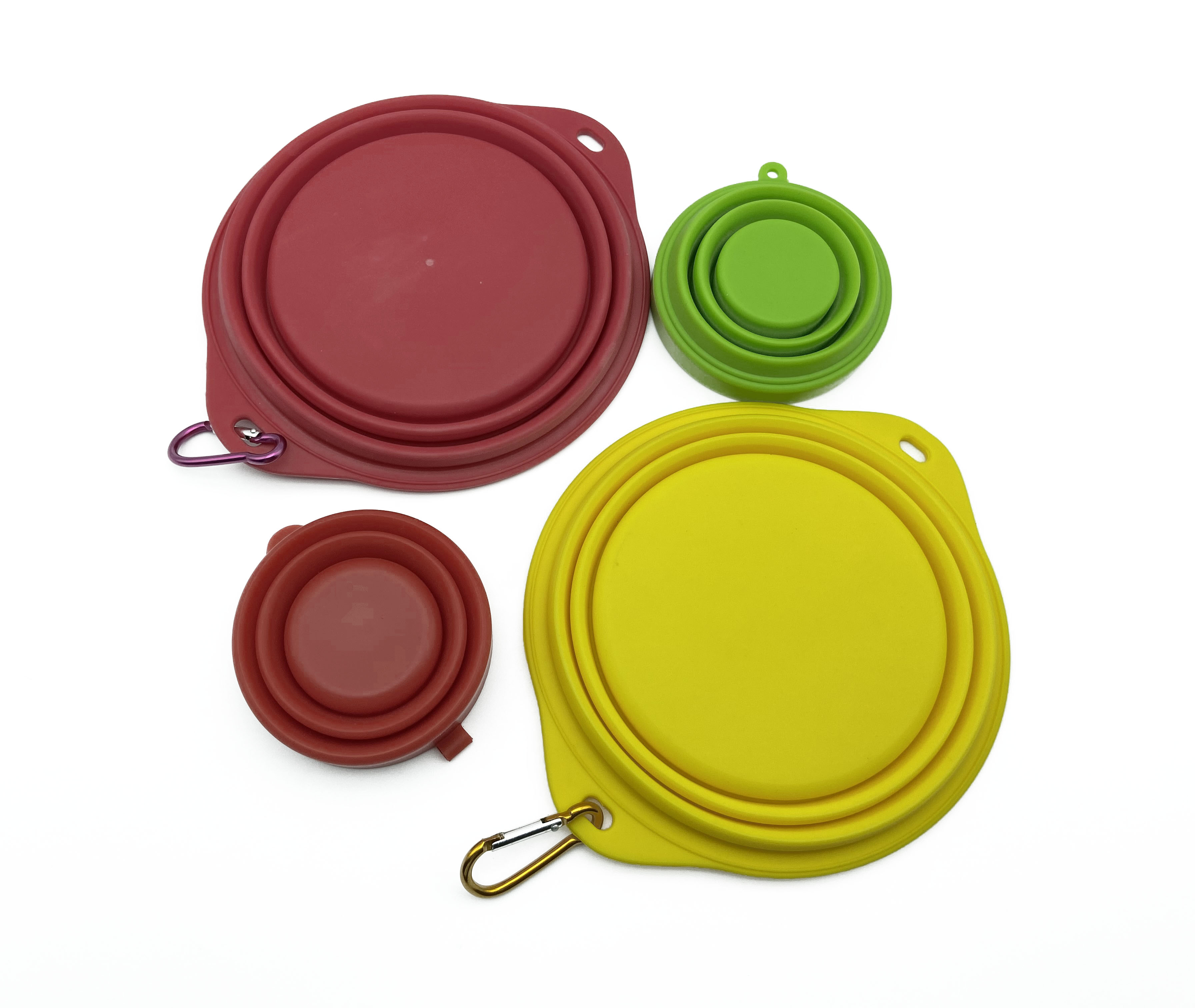 custom Logo foldable food grade silicone dog bowl pet bowl