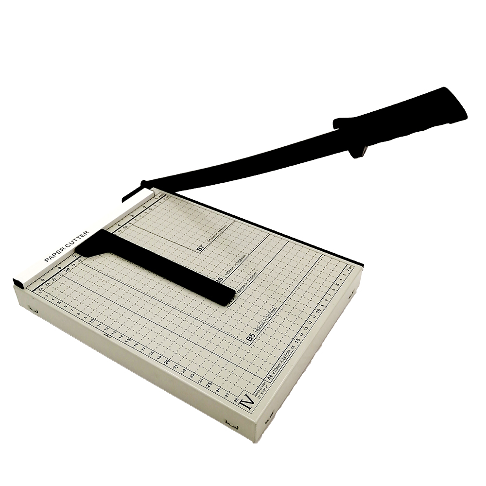 Metal manual A4 guillotine paper cutter 12*10 inch photo paper trimmer Yiwu Bright Office manufacture