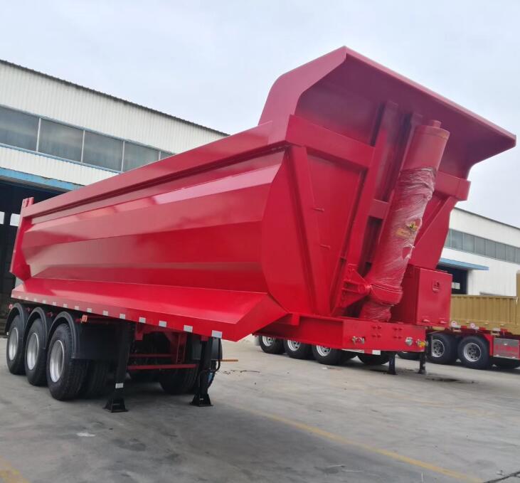 World Class Quality Hydraulic Tipping Trailer Semi Trailer Dump Truck Side Tipper Dump Trailer For Sale