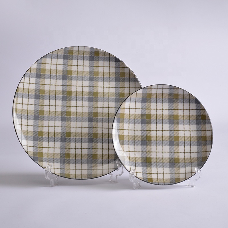 Wholesale 12 Pcs 16 Pcs 18Pcs Custom Logo Hotel Restaurant Ceramics Dinnerware Sets Moonlight Porcelain Dinner Sets
