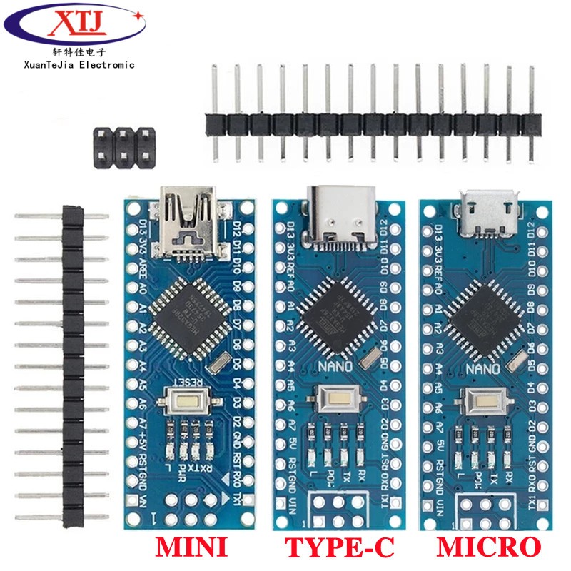 Мини-USB с контроллером загрузчика Nano 3,0, совместимым с arduino CH340, USB-драйвер 16 МГц, NANO V3.0 Atmega328