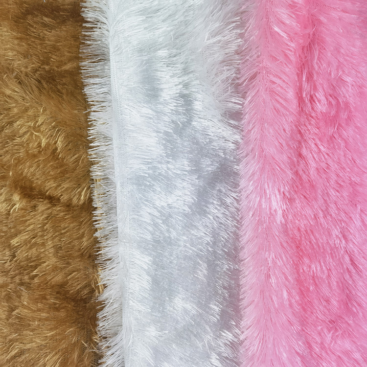 Kingcason Brush Grinding Ring PV Plush Fabric Artificial Fake Faux Rabbit Fur For Sofa Cover / Coat/Blanket