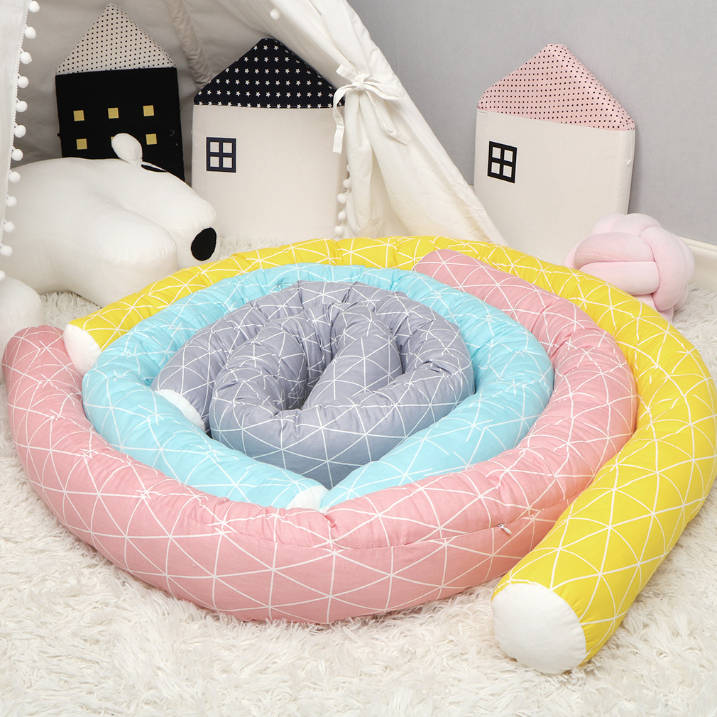New stripe crib bed bed surrounding baby guardrail crib fence anti-collision cotton beds