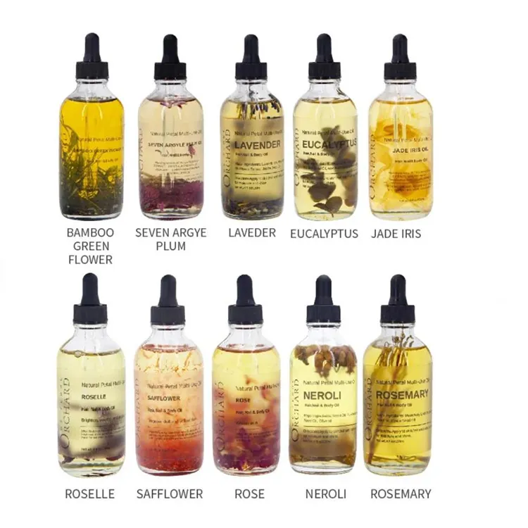 Wholesale 100% Organic Lavender Eucalyptus Jasmine Rose Chamomile Flower Pure Essential Oil For Massage Hair Face Body Care Oil