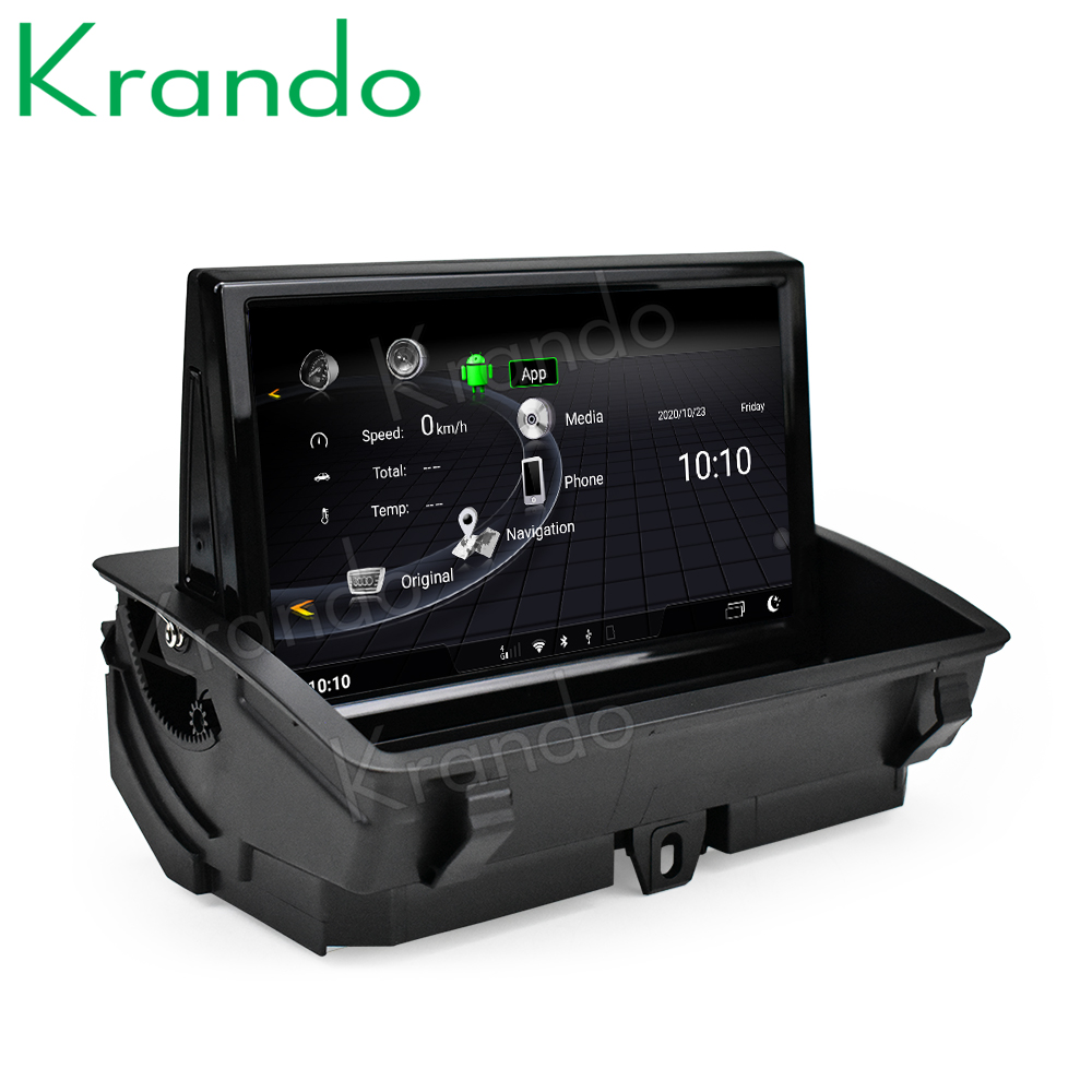 Автомобильный радиоприемник Krando Android 10,0 8 дюймов IPS 8G 128G, аудио стерео GPS для Audi Q3 2011-2017, мультимедийный плеер с откидным экраном Carplay