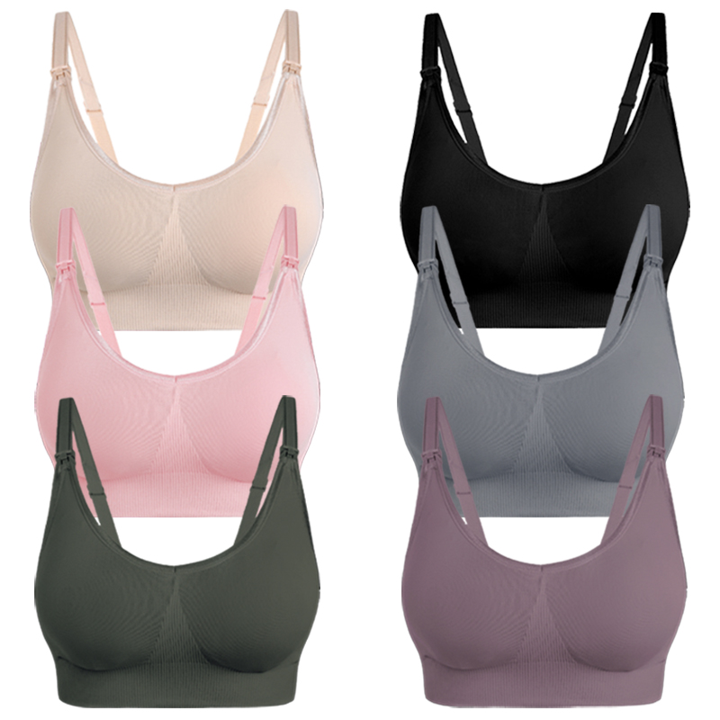 Pregnant Sujetador De Lactancia Seamless Wire Free Lactation Bra Postpartum Maternity Bra For Breast Feeding Women Nursing Bra