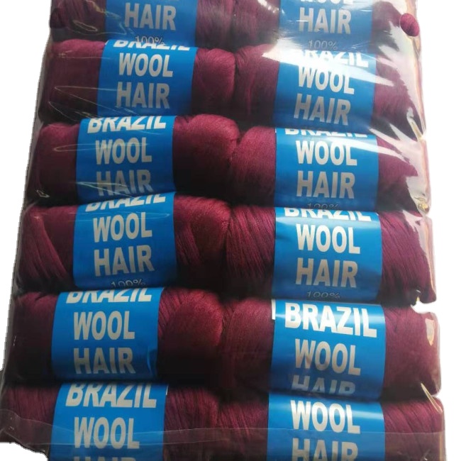 Hot Sale China Factory Price Wholesale Brazilian Wool Hair 100% Acrylic African Hair Yarn For Braiding