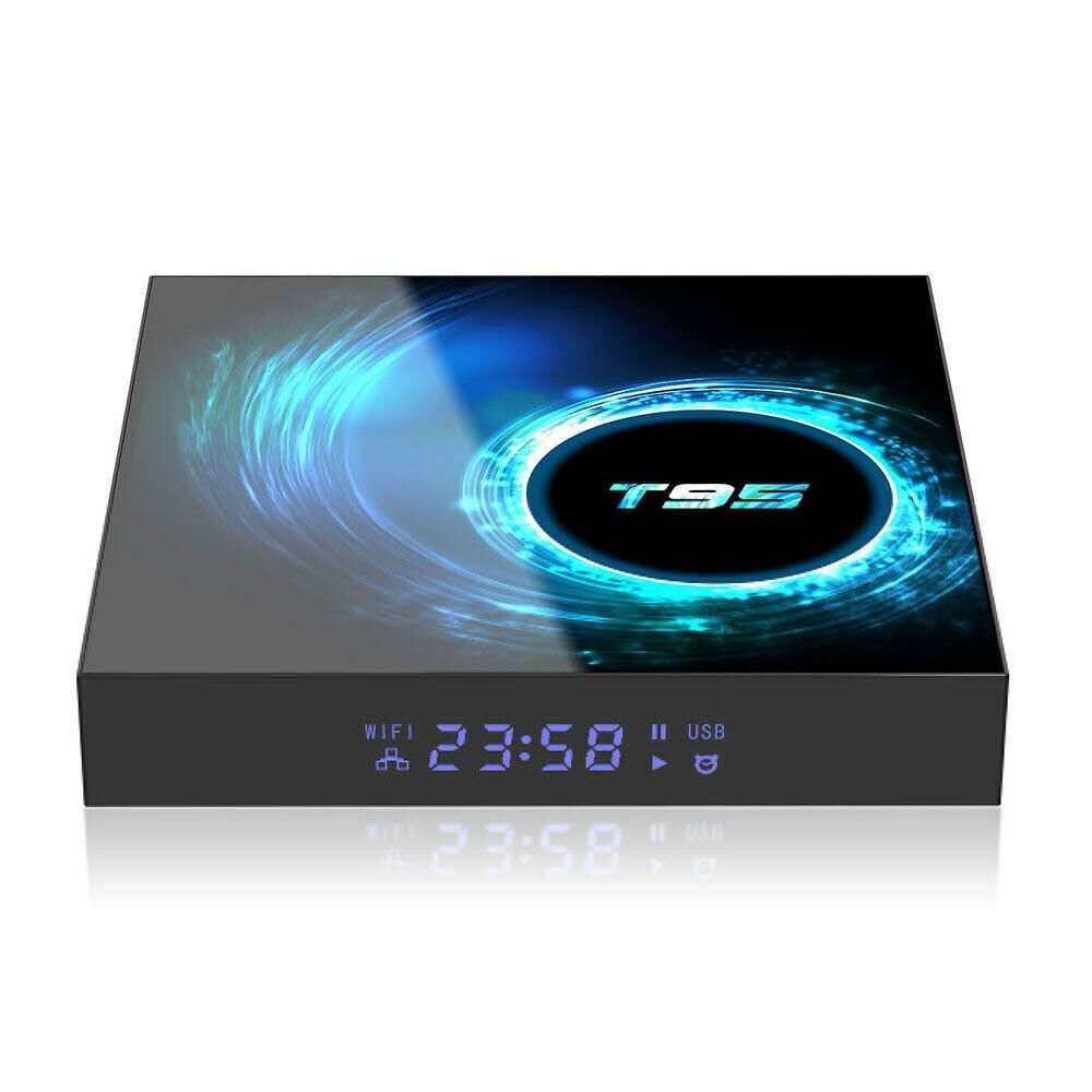 Travor T95 6K HD Смарт ТВ приставка android 10,0 четырехъядерный цессор ТВ приставка wifi 4 Гб + 16 Гб/32/64 Гб Декодер каналов кабельного телевидения media Player