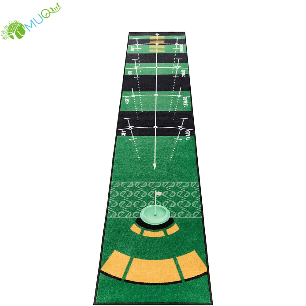 YumuQ 66x300 см нейлоновый коврик для игры в гольф, зеленый для игры в гольф на открытом воздухе и в помещении
