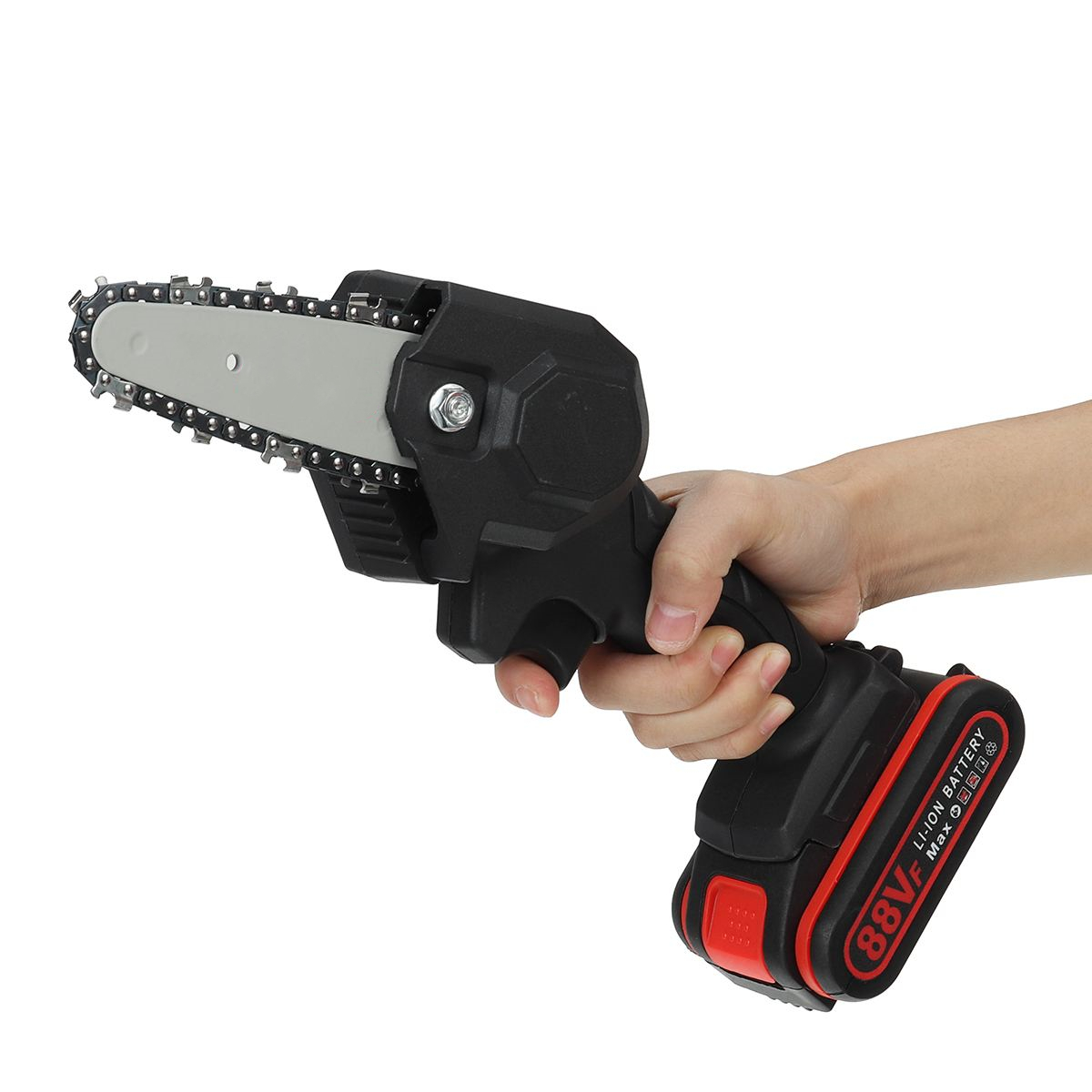 CE 88V Mini Electric Chain Saw Handheld Wood Cutting Garden Pruning Rechargeable Portable Chainsaw Dropshipping