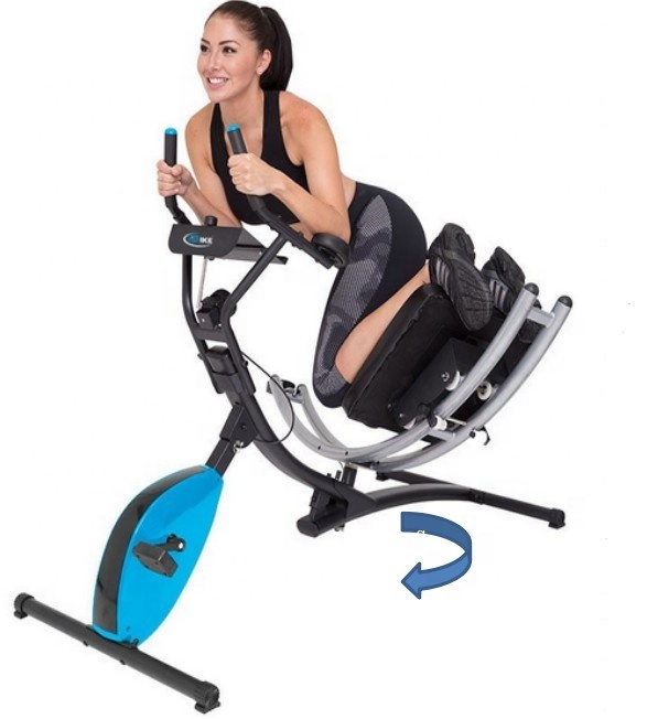 SKYBOARD Fitness equipment abdomen roller coaster two-in-one bicycle magnetron exercise bike multifunctional abdominal fitness