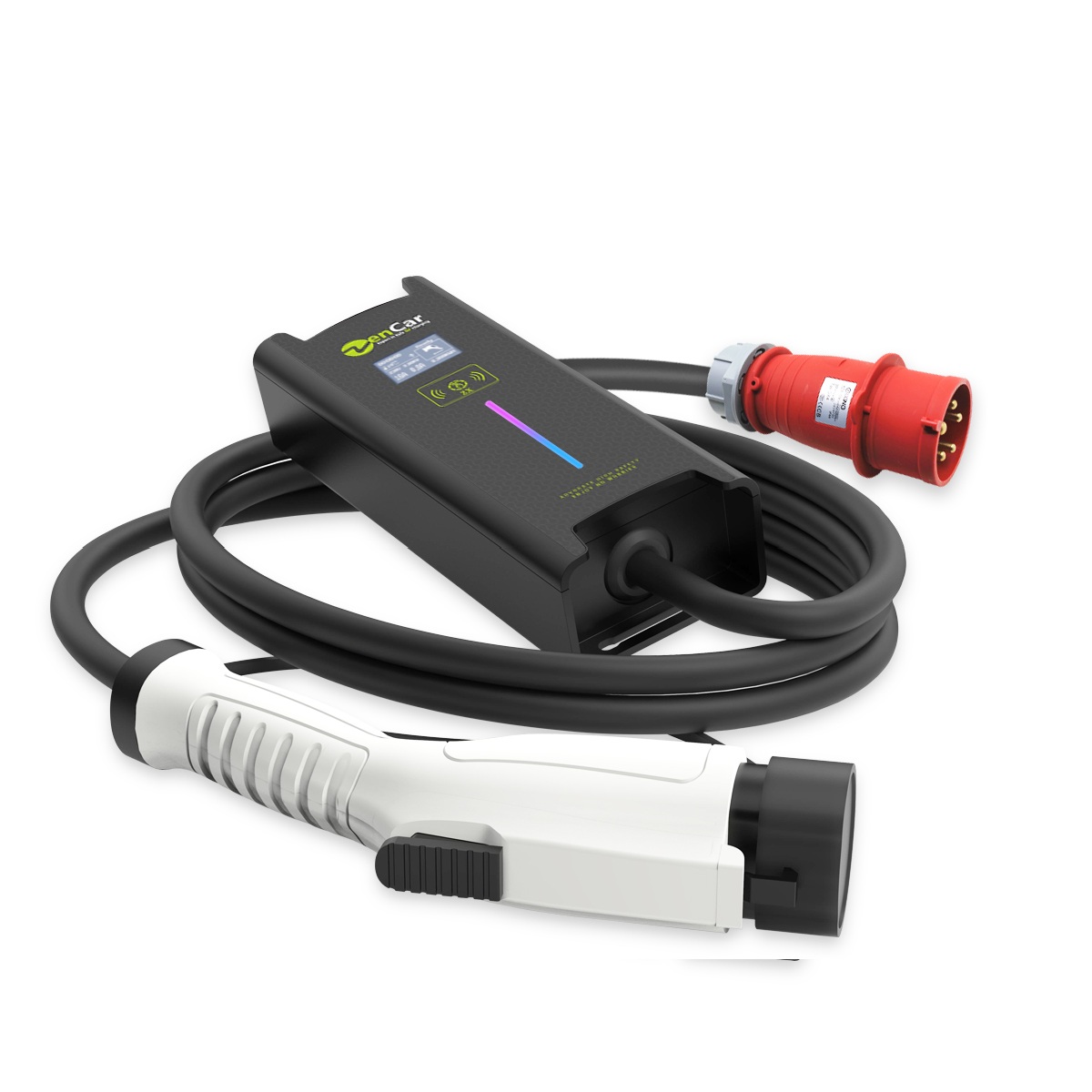 Zencar 32A 7.4KW Type 1 Residential EV Charger to Red CEE
