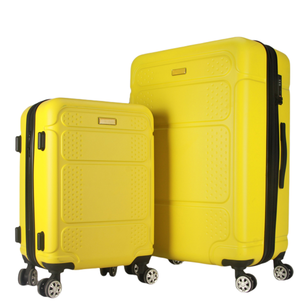 Hard shell abs 20 24 28 inch large suitcase set double spinner wheels carry on men travel bags luggage wholesale